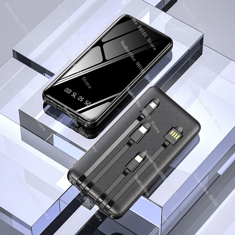 Оптовая продажа мини-внешний аккумулятор с кабелем большой емкости 20000 мА