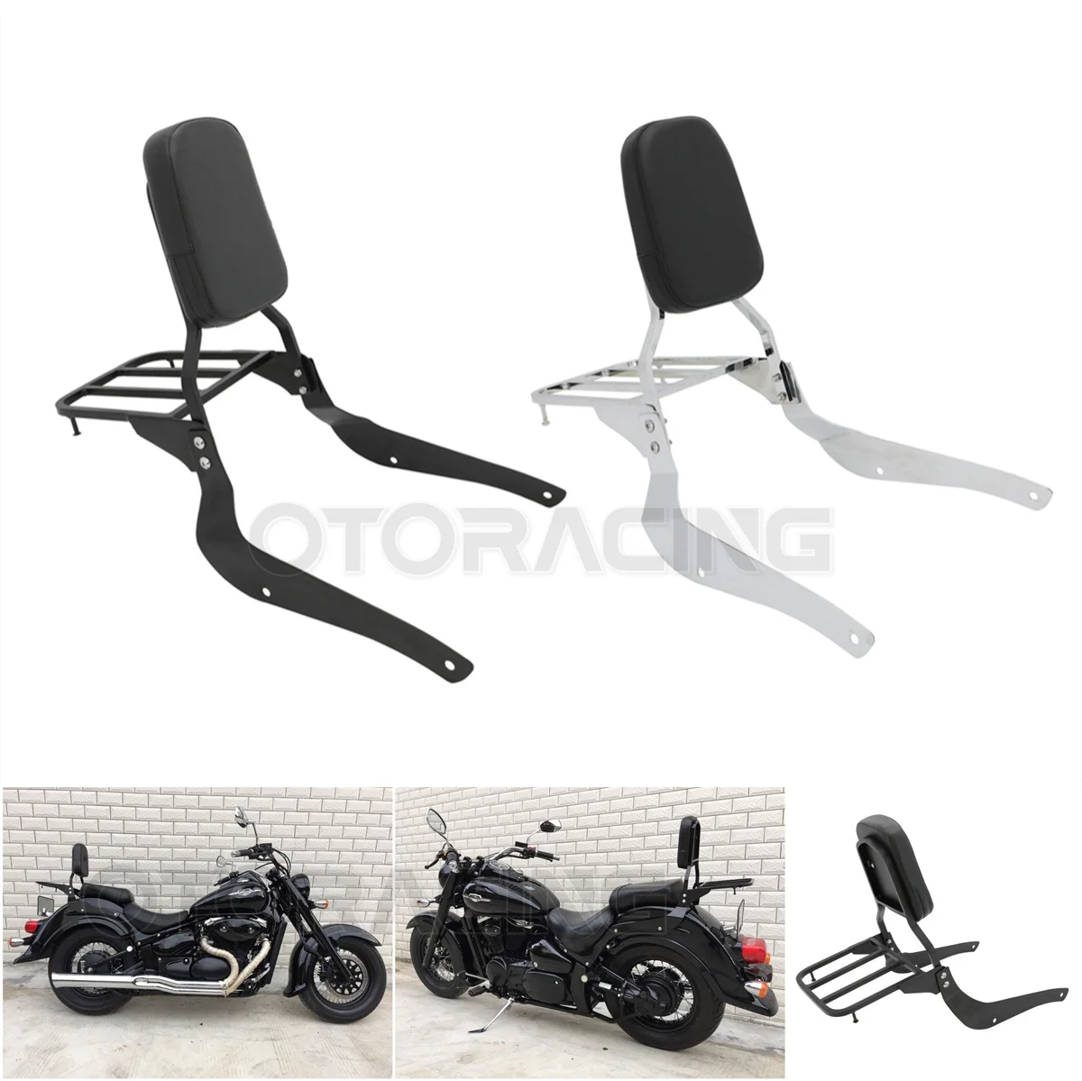 

Backrest Sissy Bar with Luggage Rack For Suzuki Boulevard M50 2005-2009 C50 2005-2011 Intruder Volusia VL800 2001-2012