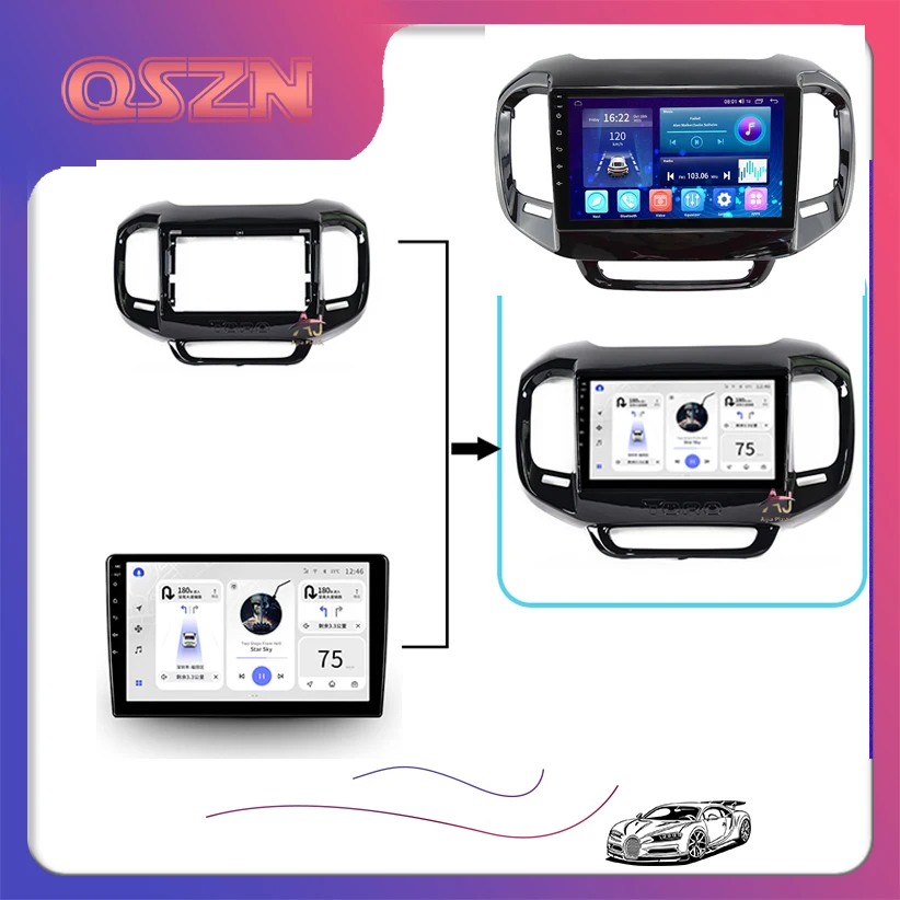 

Best Selling QSZN 9 inch Car Radio Fascia Hyundai I30 2008-2011 MT AT Panel Dash Kit Install Adapter Bezel Console Plate Facia