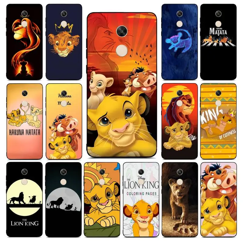 

Disney The Lion King Simba Timon Phone Case for Redmi Note 8 7 9 4 6 pro max T X 5A 3 10 lite pro