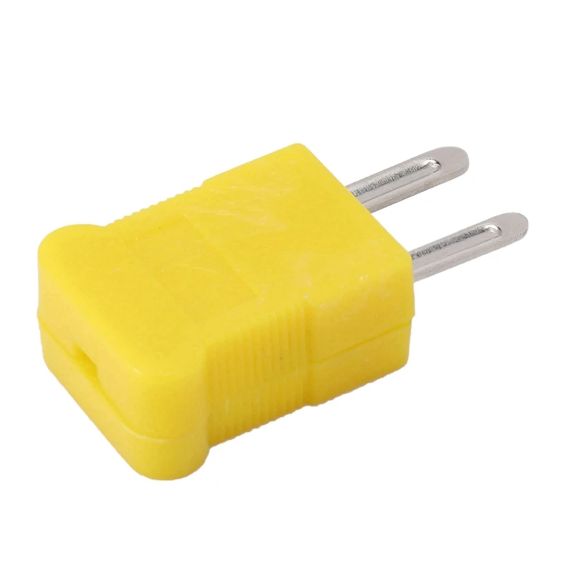 

20 Pcs Yellow Plastic Case Flat Male 2-Pin K Type Thermocouple Wire Connector