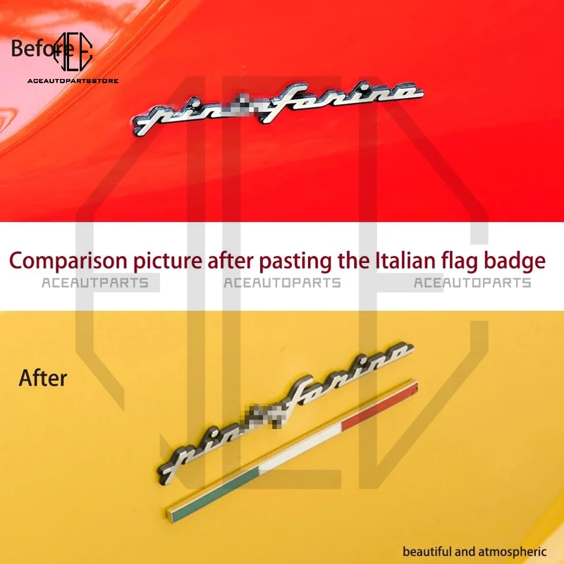 Значок с флагом Италии логотип боковой юбки 84706300 Автомобильная наклейка для Ferrari