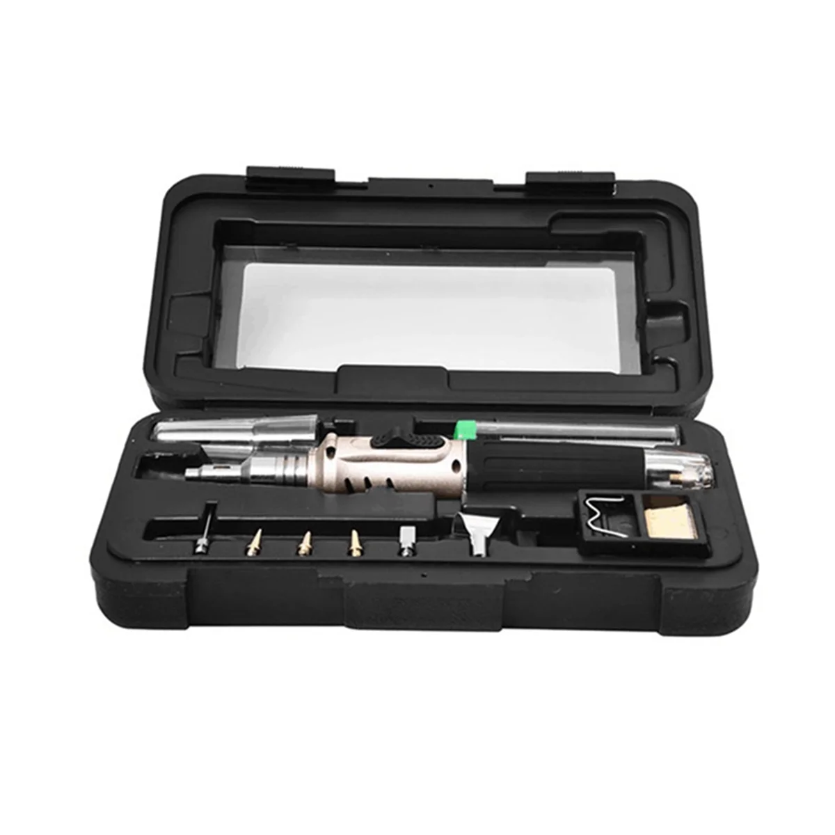 

10-In-1 HS1115K Gas Gas Soldering Iron Portable Constant Temperature Electronic Maintenance Kit Gold