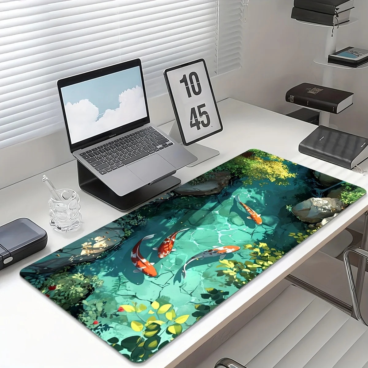 Коврик для мыши Koi in the Pond новый большой компьютерный офисный игровой настольный