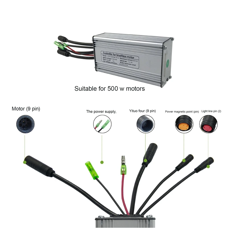 

New Sine Wave Controller Kit Electric Bicycle Electric Scooter Kit LCD4 Display Sine Wave Controller