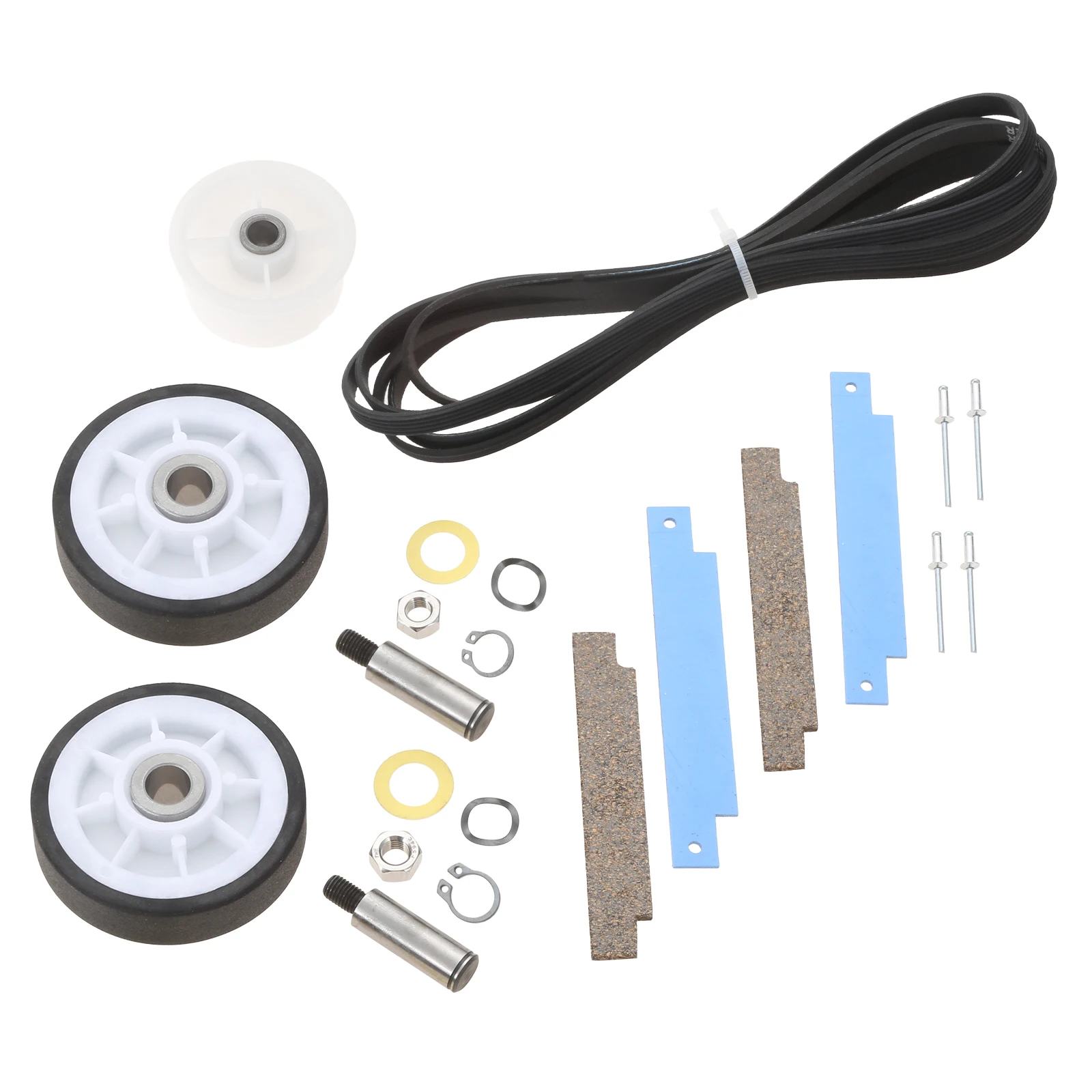 

12001541 барабанный ролик для сушилки, комплект 306508, барабанный подшипник WP63700340, направляющий шкив WP33002535, ремень подходит для Maytag Kenmore Crosley Repair