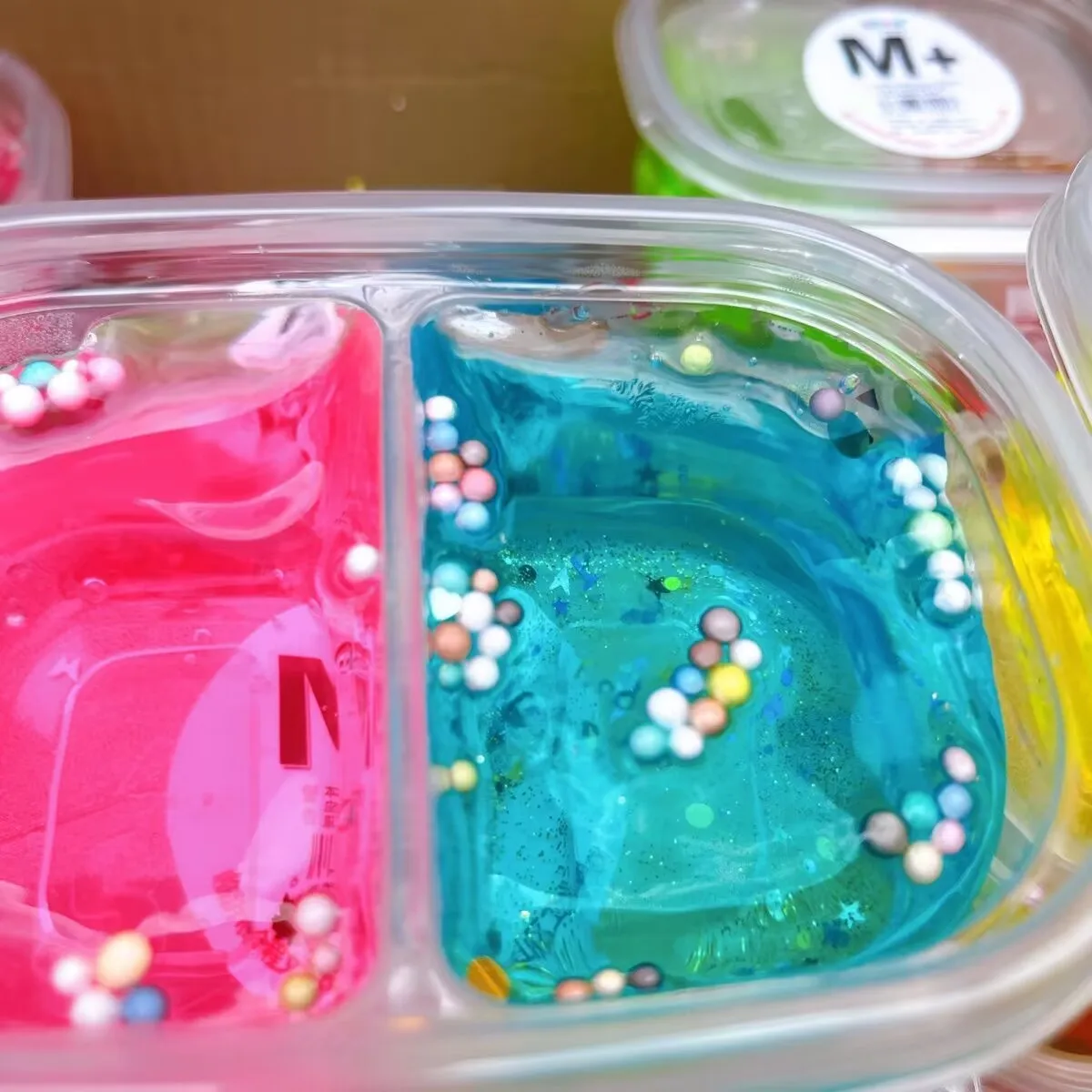 

280ML Slime Crystal Fluffy Supplies Foam Beads Cotton Mud Soft Clay Polymer DIY Slime Educational Decompression Toys 120ml