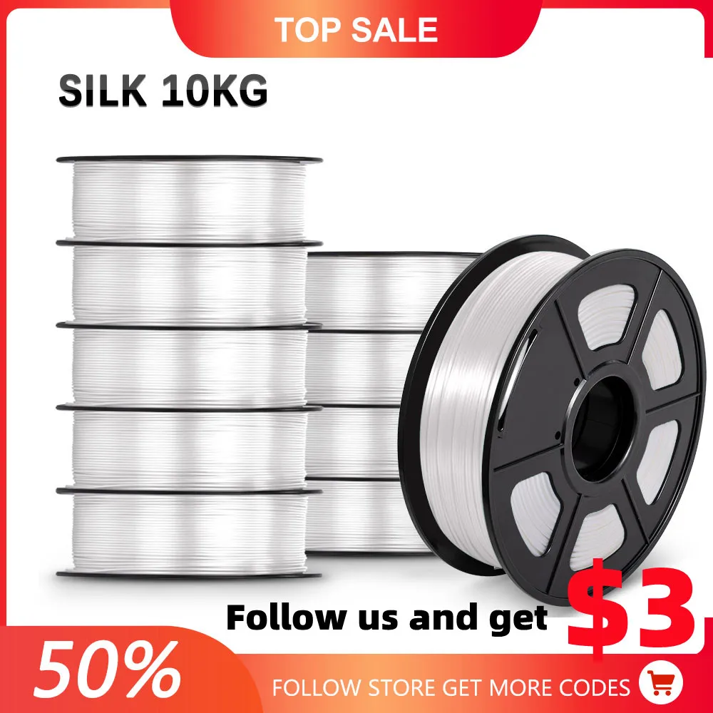 

PLA/ SILK/PETG/PLA+/ABS/TPU Filament For 3D Filament Printer 1.75mm 1.1kg/roll Excellent Toughness For 3d Printer or Pen