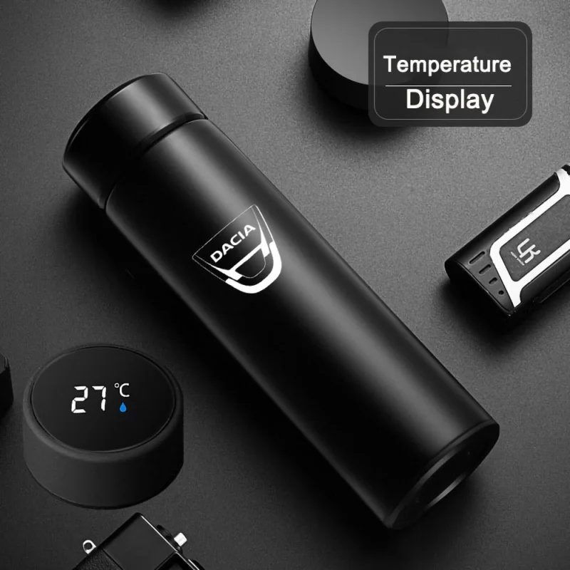 

Intelligent Thermos Bottle Temperature Display Water Bottle Vacuum Flasks Cup For Dacia Lodgy 2 Mcv Sandero Duster Logan Sandero