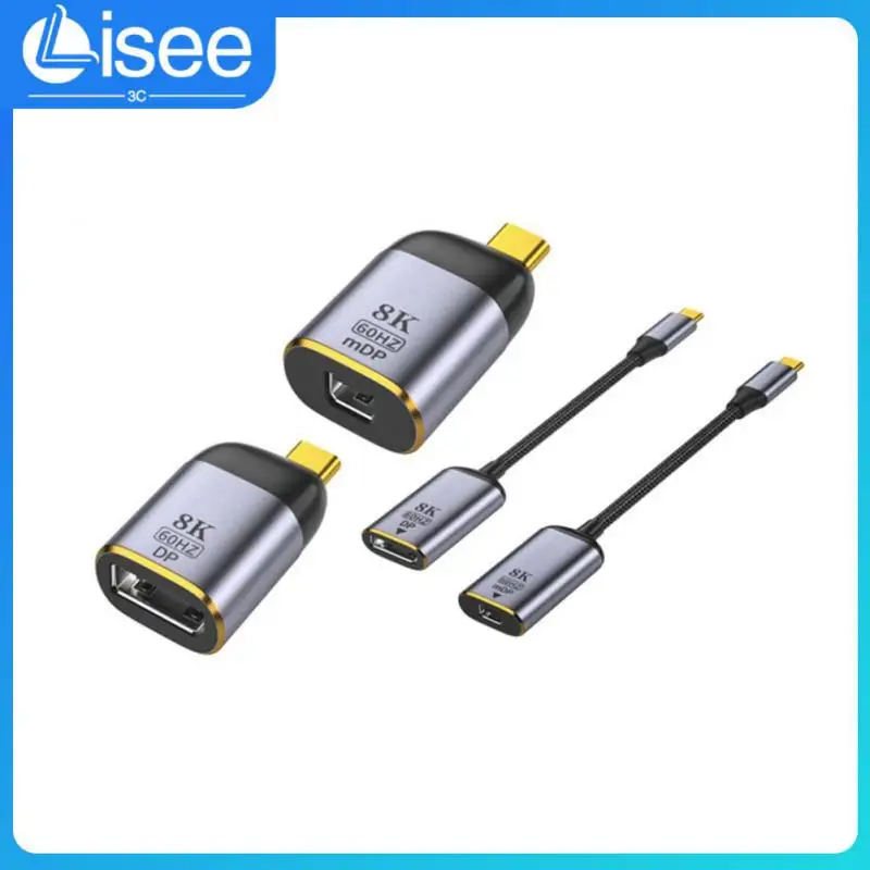 

Aluminum Bidirectional Screen Projection Converter 8k@60hz Portable Minidp Female Adapter High-quality 8k60hz Durable Durable