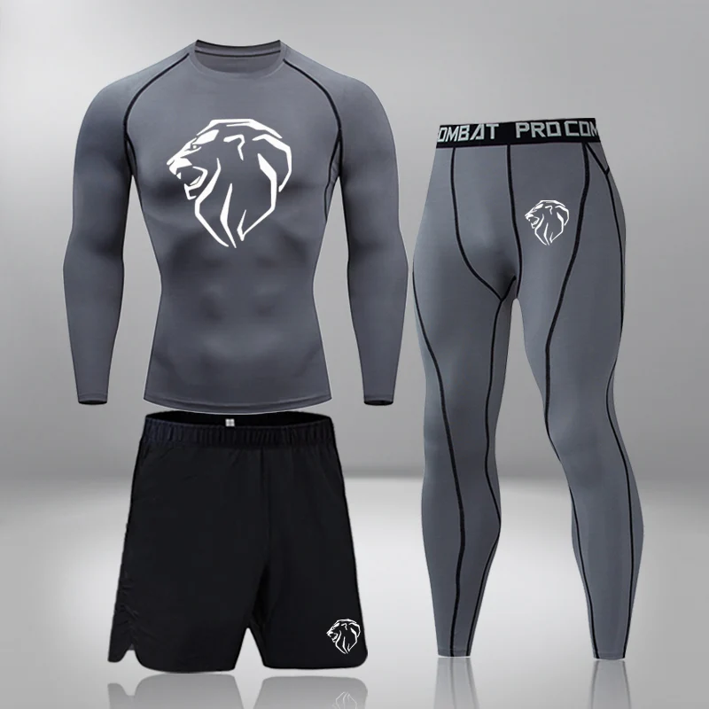

Men Clothing Quick Dry Thermal Underwear Set MMA Tactics Fitness Leggings Base Compression Sports Suit Underwear Long Johns