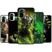the hulk marvel phone case for redmi 10 9 9a 9c 9i k20 k30 k40 pro plus note 10 11 note 10 pro india soft silicone