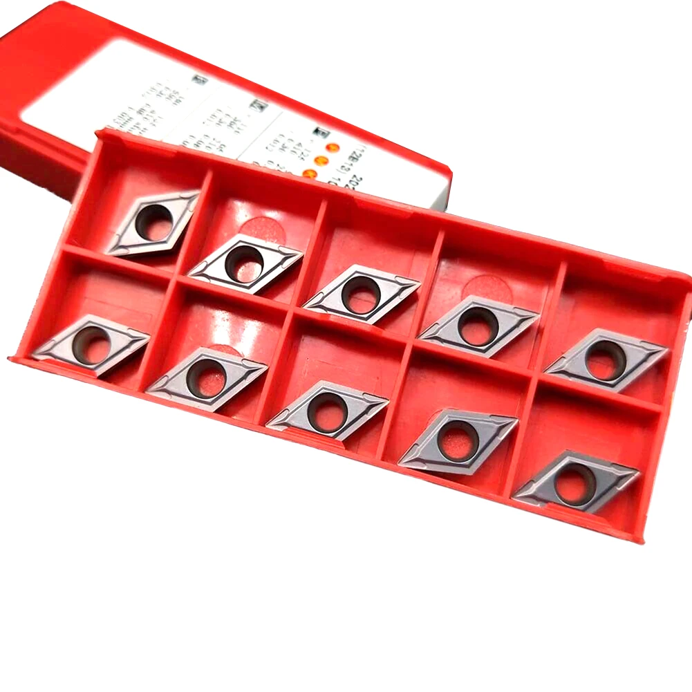 

10pcs DCMT11T304 Insert For Machining Environments Manual Inspection For SDJCR/L Holder Indexable Carbide Turning Insert