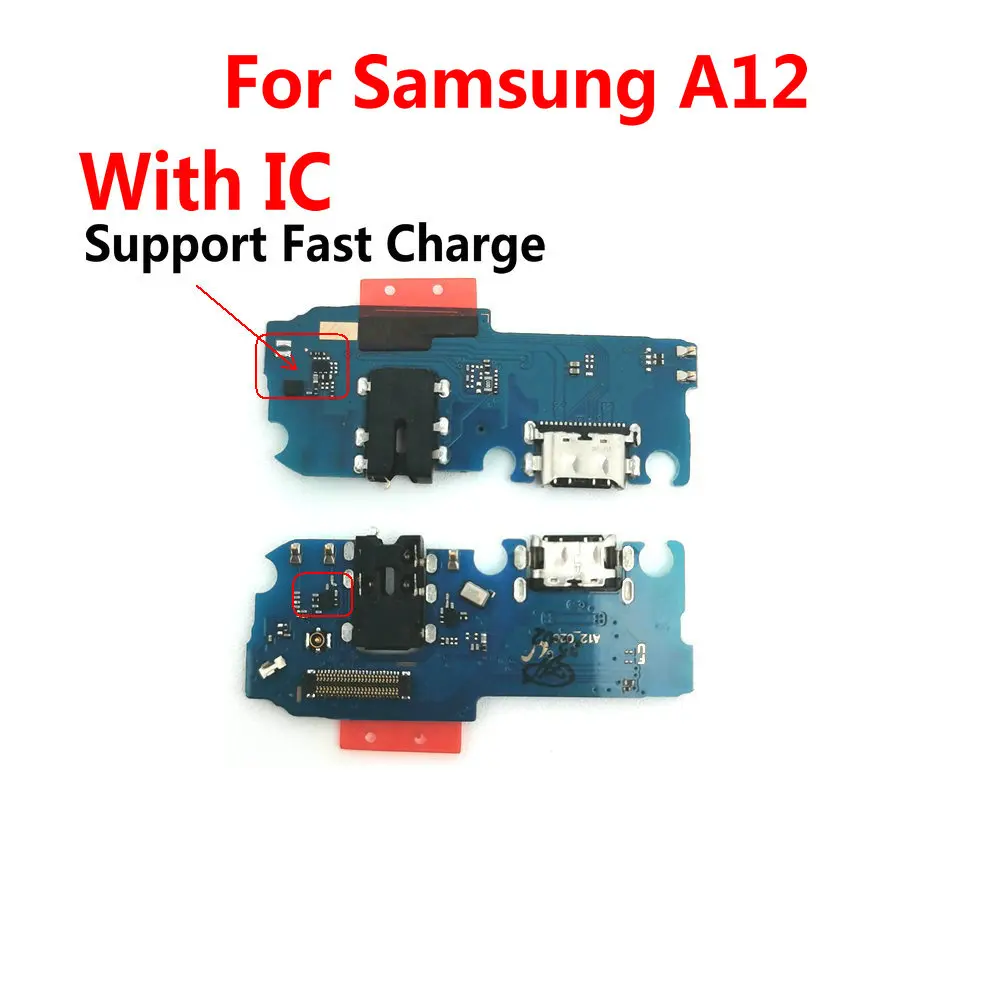 

USB Charging Port Board Flex Cable Connector Parts For Samsung A02 A12 Microphone Module Copy With IC
