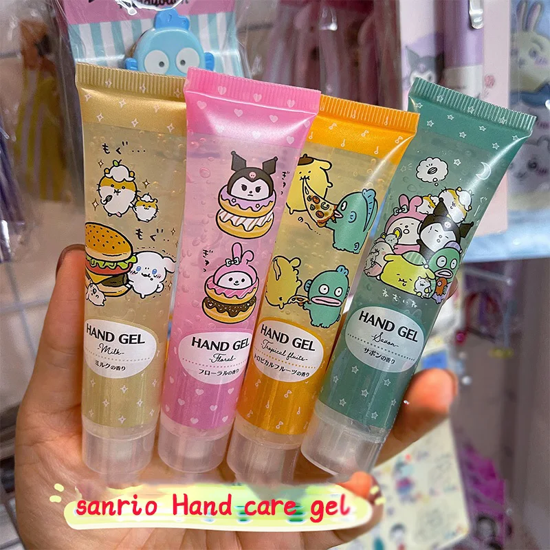 

Kawaii Sanrio Hello Kitty Kuromi Cinnamoroll My Melody Gel Anime Cartoon Moisturizing Lip Oil Hydration Cosmetics Skin Care Gift