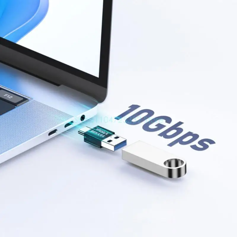 Фото Адаптер USB C для ноутбука, быстрая передача данных, подключение традиционных USB -устройств к портам типа C №1