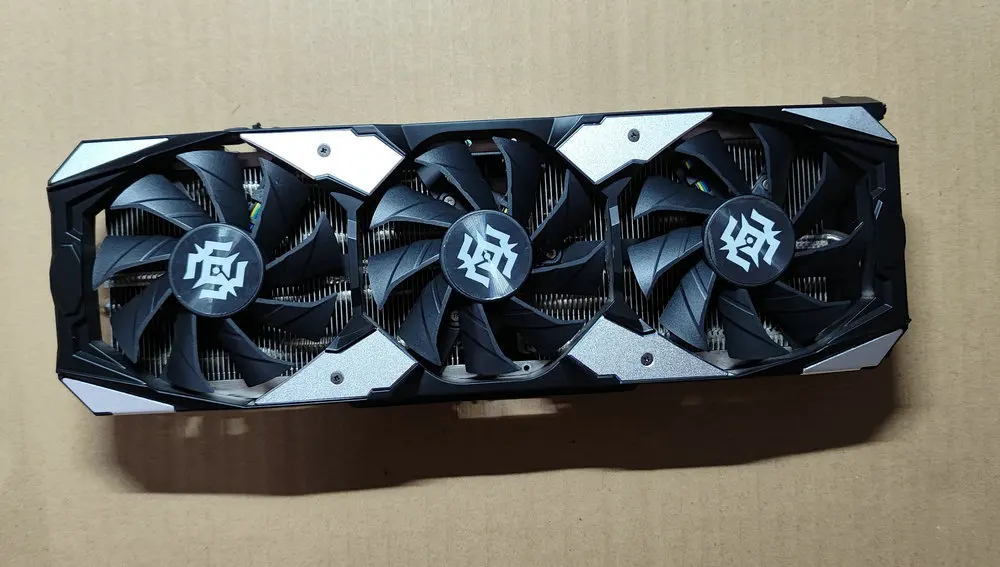 Охладитель для видеокарты Zotac RTX2080Ti радиатор с задней пластиной