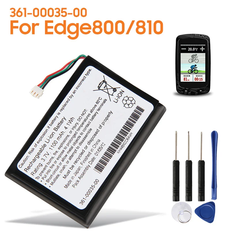 

Replacement Battery 361-00035-00 For Garmin Edge 800 810 361-00035-07 361-00035-03 Rechargeable Battery 1100mAh