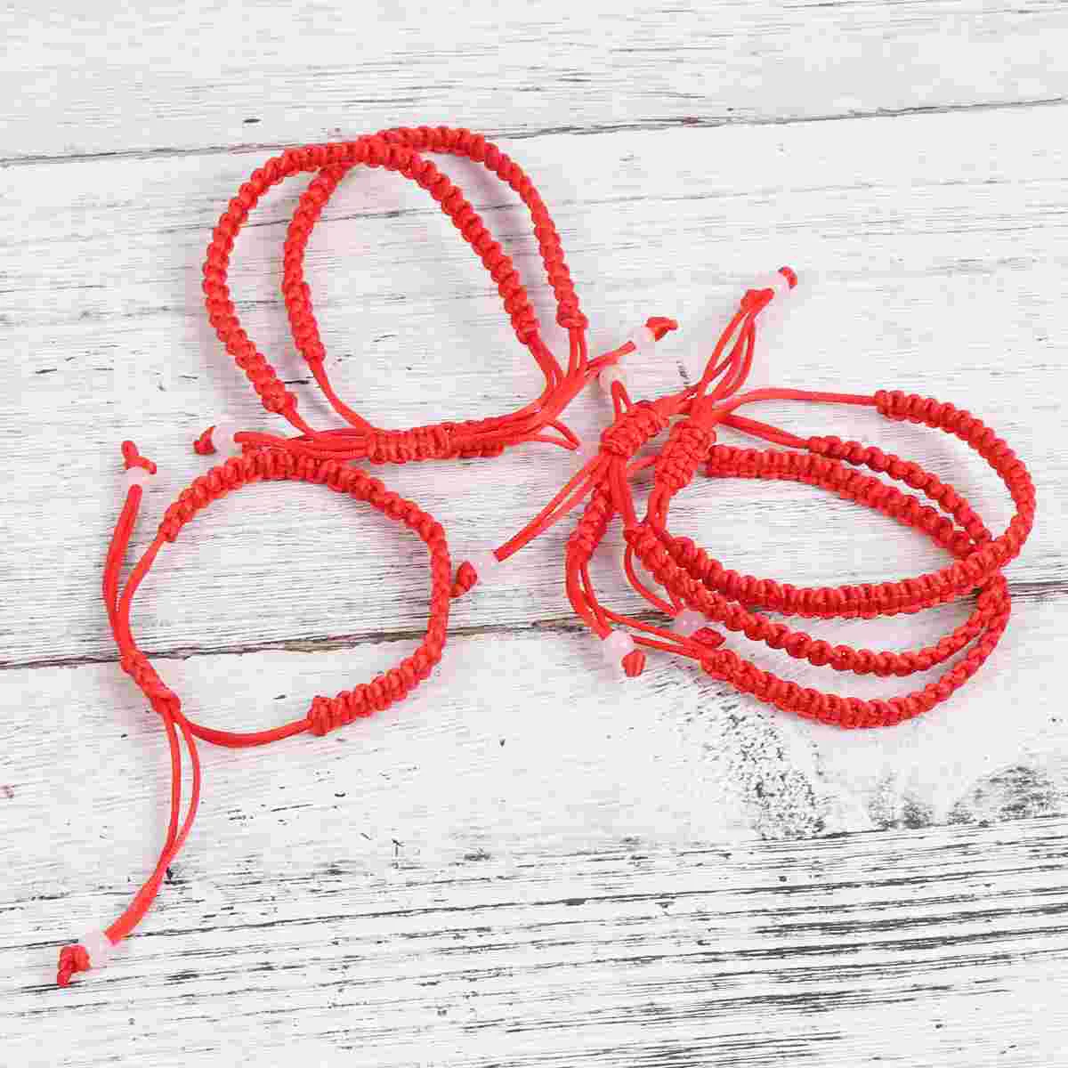 

Bracelets Red Bracelet Woven Kittedbraided Rope Women Lucky String Christmas Party School Tibetankabbalah Favors