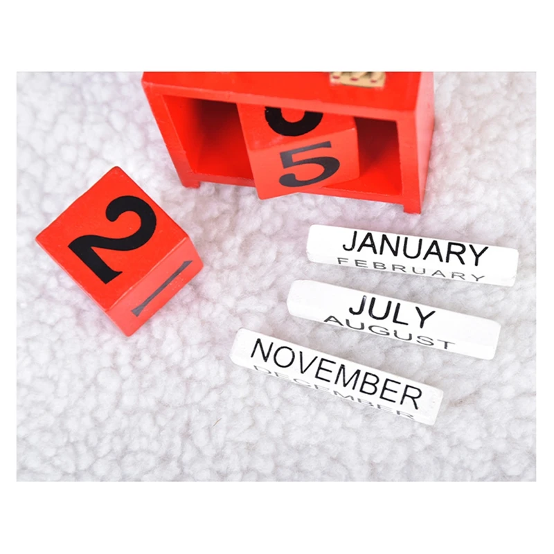 Рождественский настольный календарь Настольный номер Дата Деревянные блоки