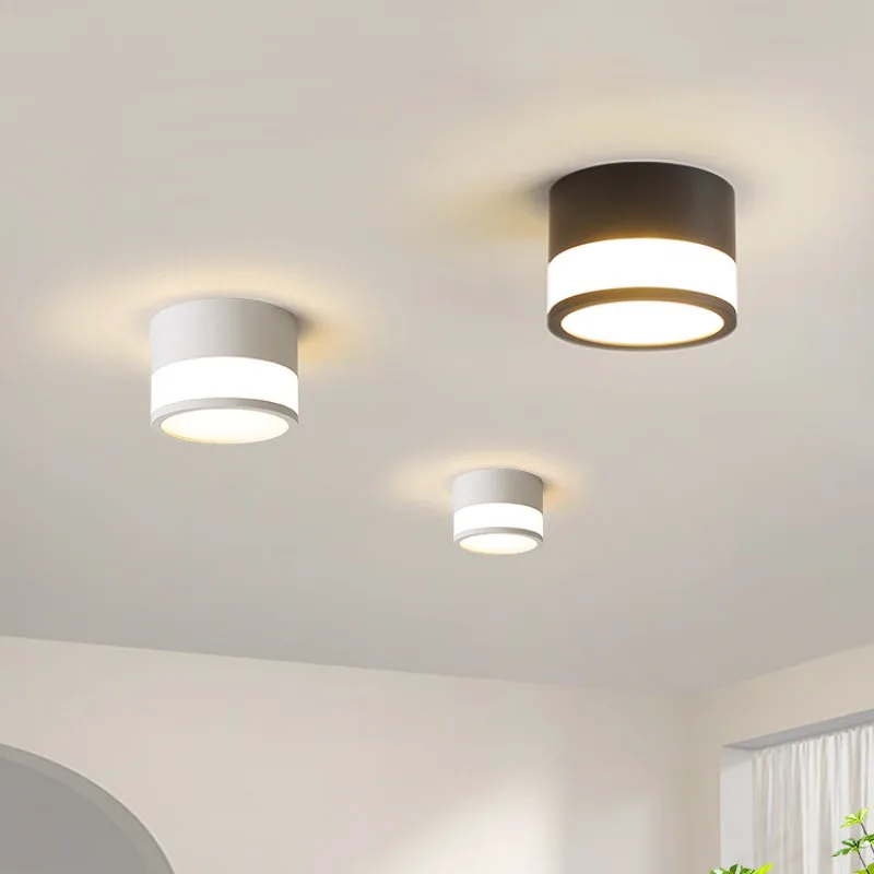 

Nordic Simple LED Surface Mounted Downlight Aisle Corridor Ceiling Light 5W 7W 9W 12W 15W 18W Dimming Spotlight Decor Lighting