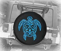 ocean sea turtle spare tire cover for jeep camper suv with or without backup camera hole