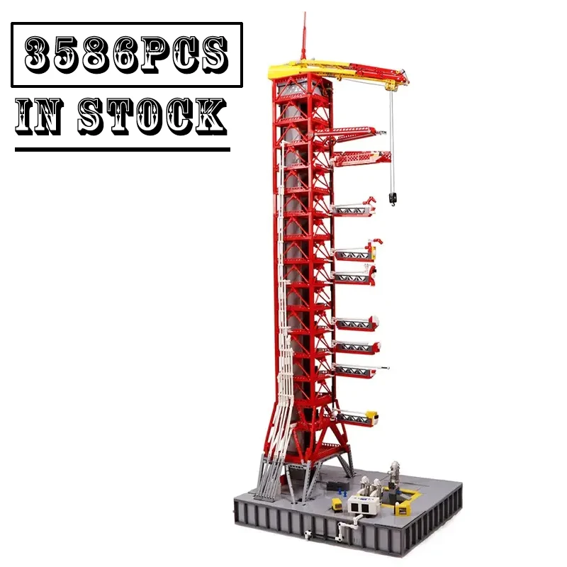 

114CM High Building Blocks Toys Apollo Saturn No. 5 Launch Pad Building Kit Block Brick Use and 21309 Only The Launch Pad