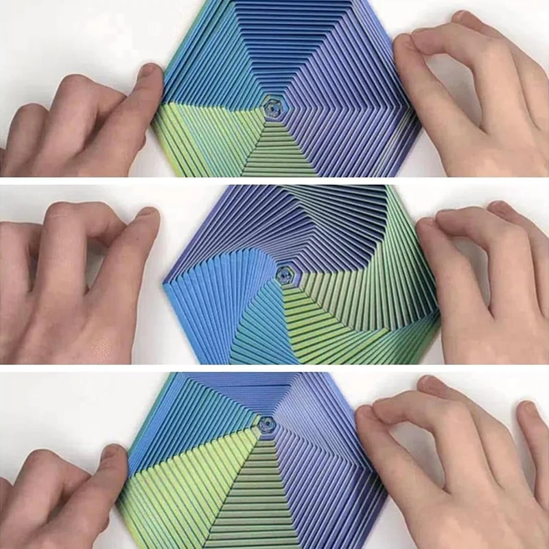 Фрактальная шестиугольная декомпрессионная игрушка 3D-печать настольная для