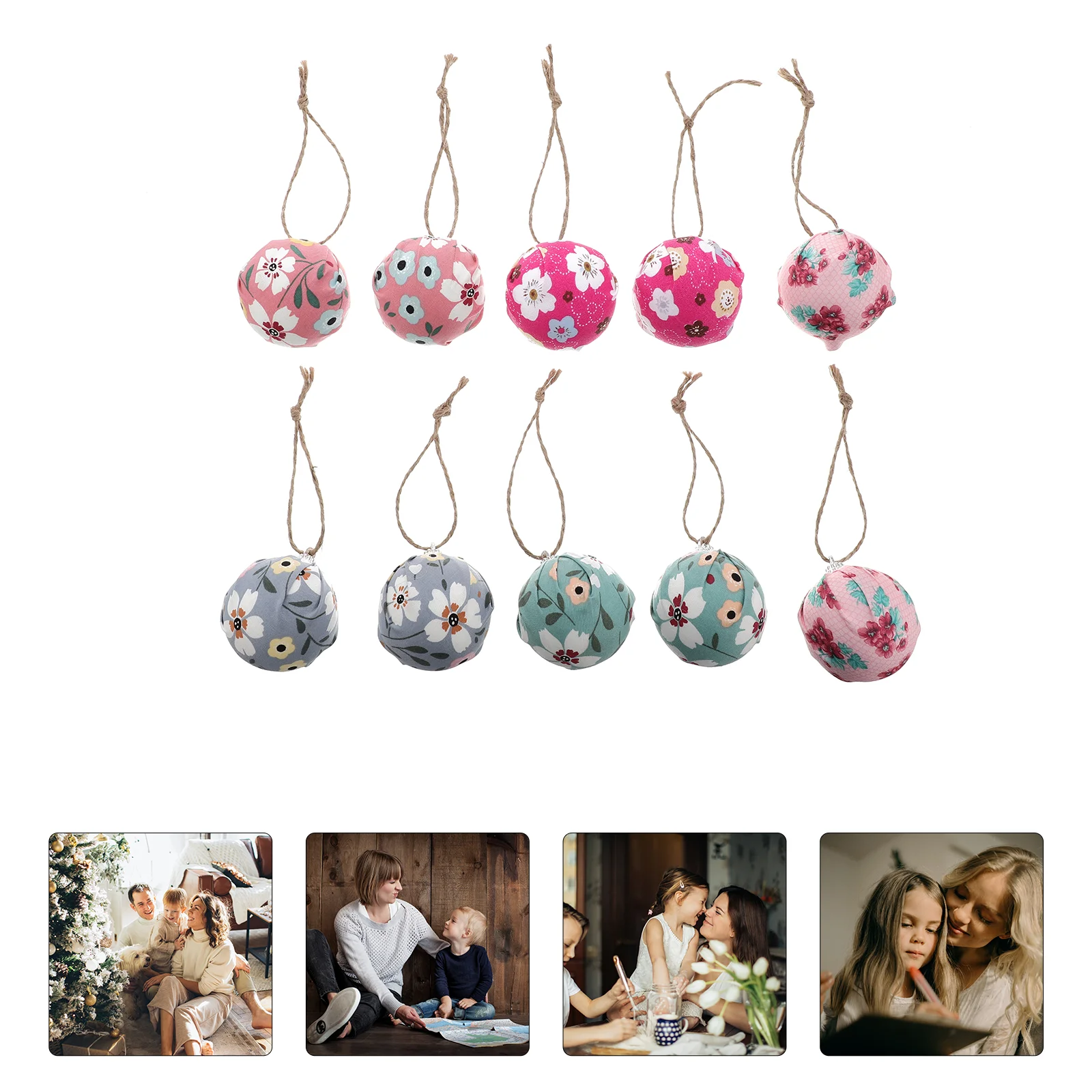 

10 Pcs Wedding Things Mother S Day Hanging Decorations Ball Bauble Decoration Crafts Hanging Ball Shatterproof Balls Ornaments