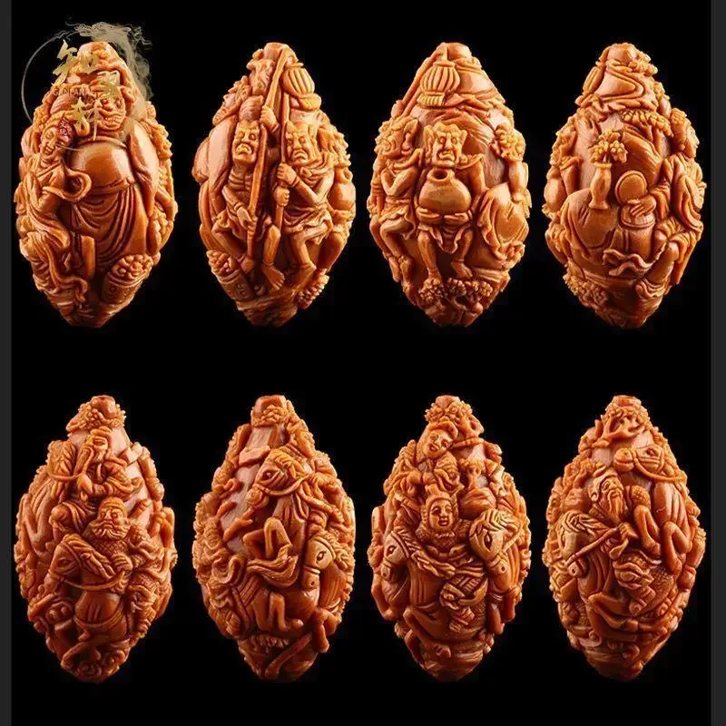 Резная вручную старые материалы небесно-Земляная Олива орех браслет мужские и