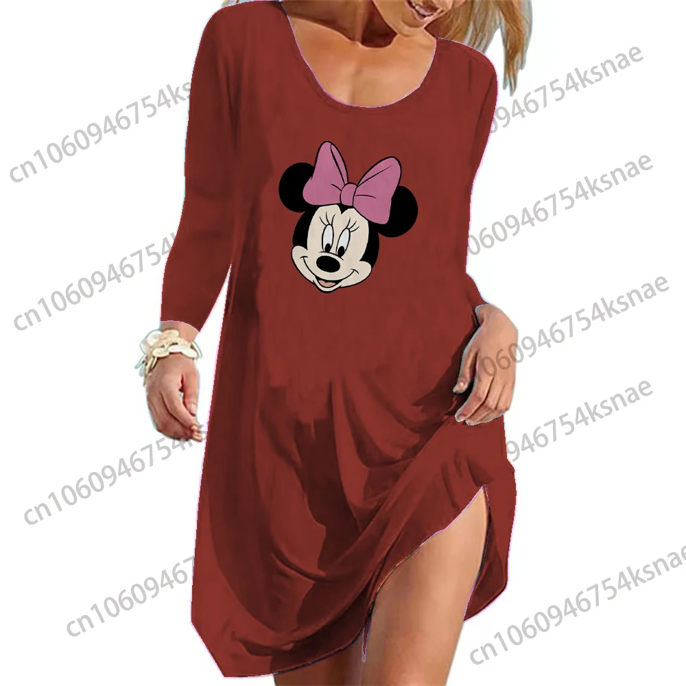 

Disney Women's Clothing Dresses Ladies 2022 Chic and Elegant Woman Dress Sexy Frock Zevity Wholesale Items for Business Autumn