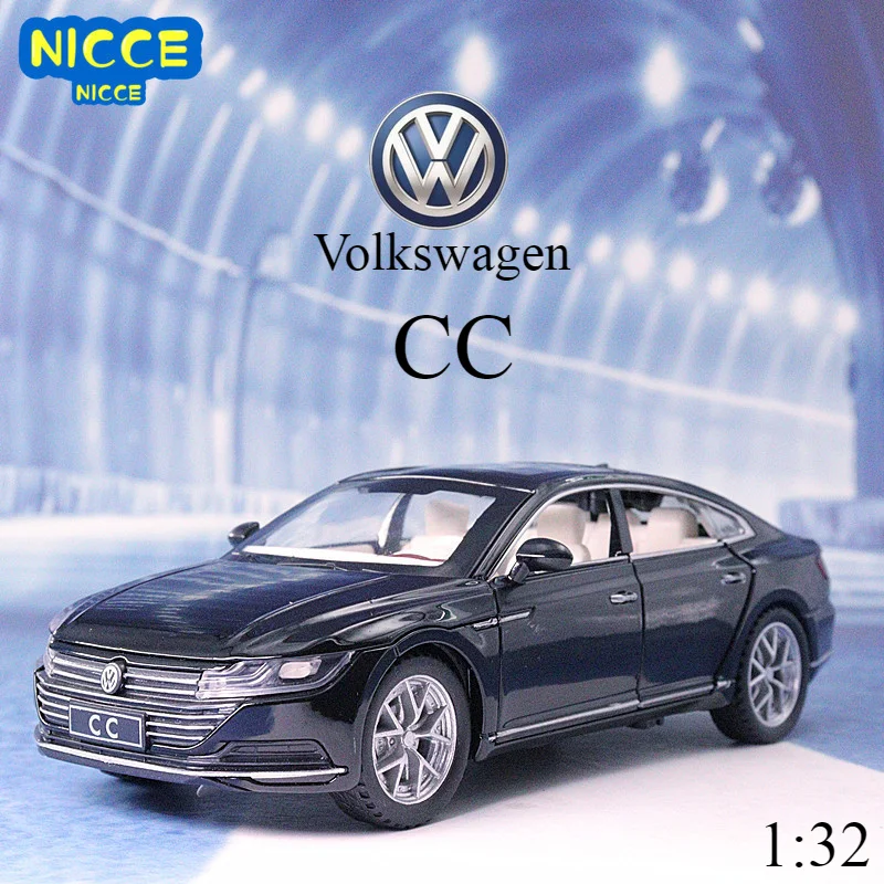 

Nicce 1:32 Volkswagen CC Alloy Toy Car Metal Die-casting Model Sound and Light Pull Back Toy Car Kids Gift Toys for Boys A132