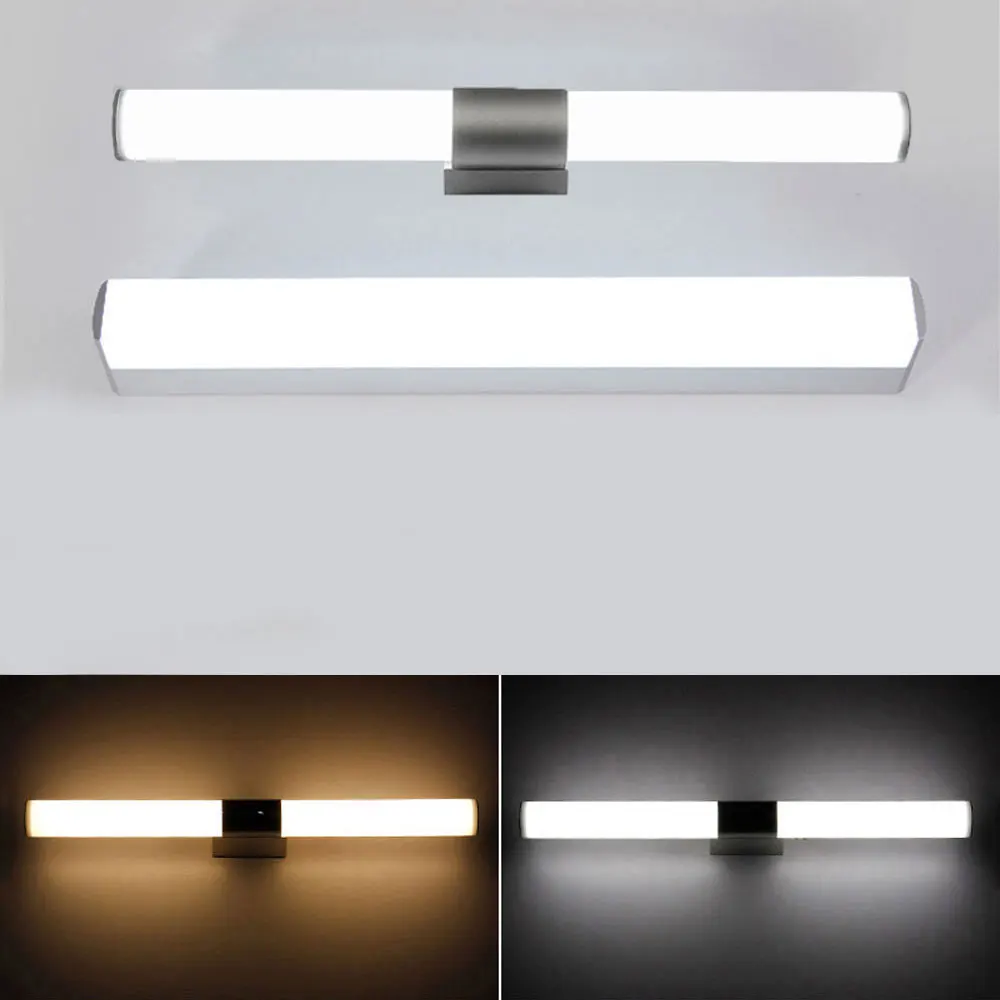 Modern LED Wall Lamps Bathroom VanityMirror Light 12W 16W 22W AC85-265V AcrylicTube Wall Sconce Makeup Lighting Fixtures