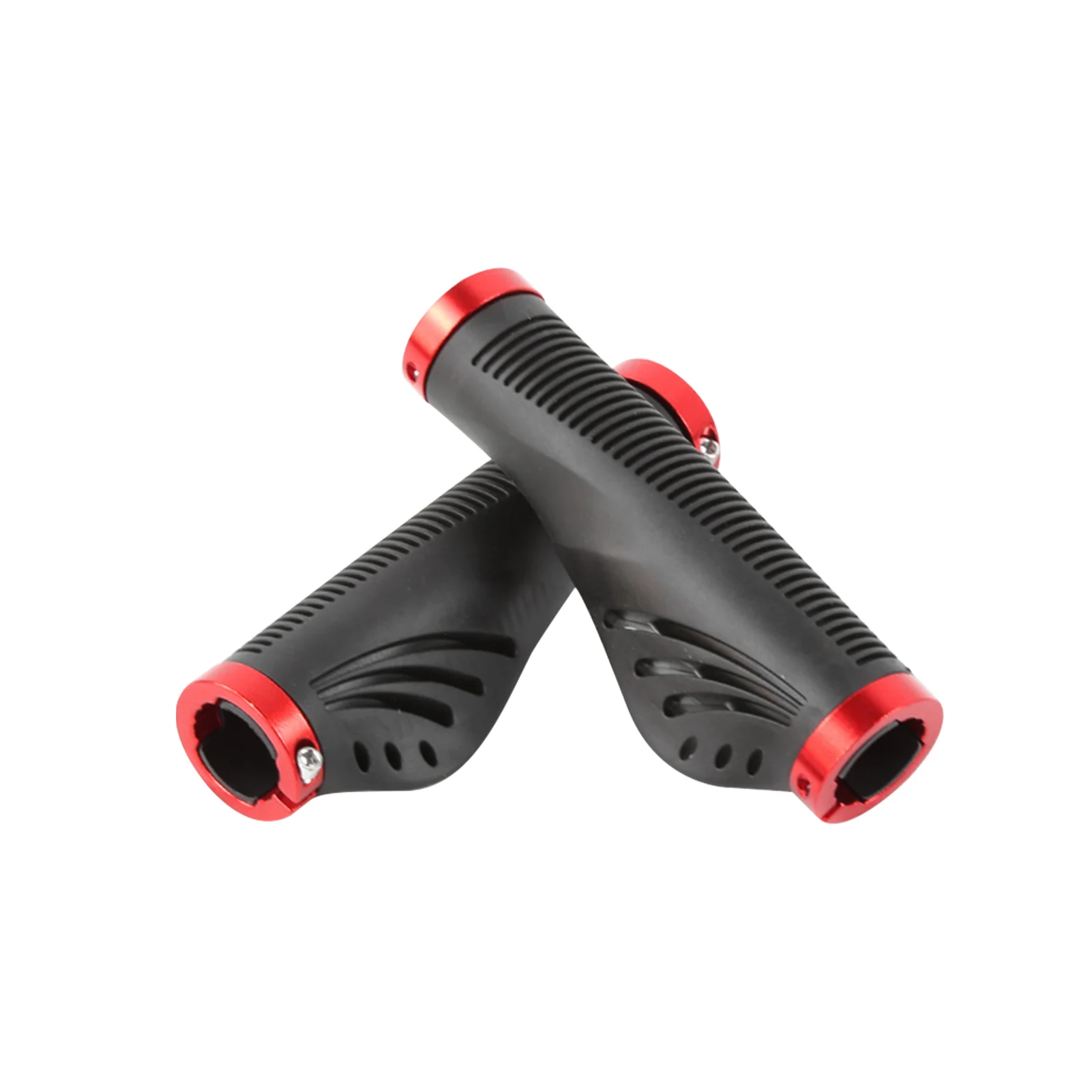 

1pair Practical TPR Lock On Accessory Soft Bicycle Grips Non Slip Dustproof Cycling Mountain Bike Replacement Handle Cover