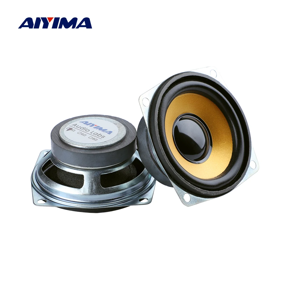 

AIYIMA 2Pcs 2.5 Inch 4 Ohm 5W Full Range Audio Speaker 66MM Bluetooth Speaker Multimedia Loudspeaker DIY Sound Home Theater