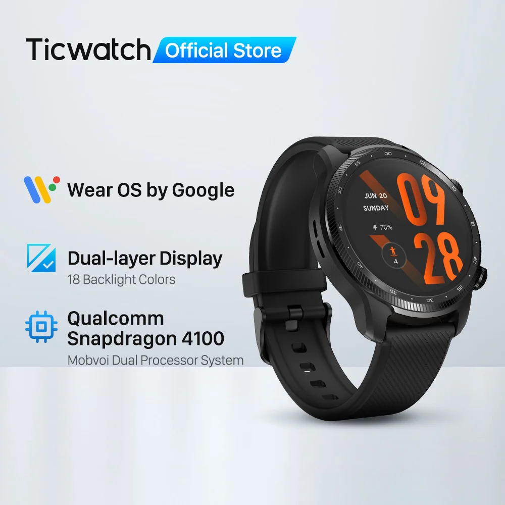 

Смарт-часы TicWatch Pro 3 мужские с GPS, Qualcomm 4100