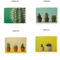 cactus pink kitchen accessories placemats for dining table dinning table mat japanese fashion oilcloth on table dining tables