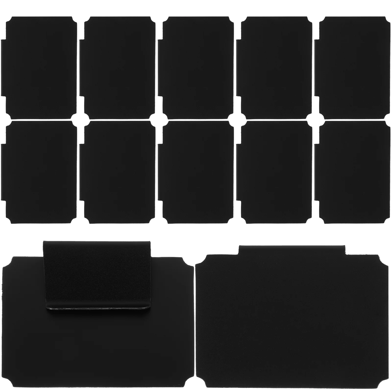 12 шт. держатель этикетки доска объявлений для контейнеров хранения зажимы