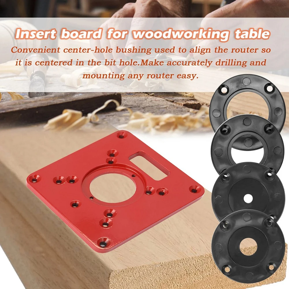 

6pcs Router Table Insert Plate Fixing Screws Cover Plates Woodworking Engraving Machine Flip Board Bakelite Milling Slotting