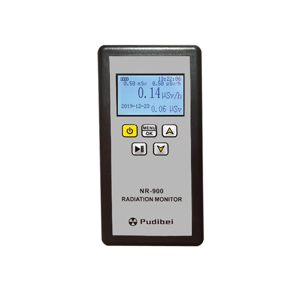 Nuclear Radiation Detector LCD Display Household Radioactive Tester Geiger Counter β Y X-ray Detection Sound Vibrations Light dosimeter counter geiger display color screen nuclear radiation detector personal dosimeter x ray beta gamma detector