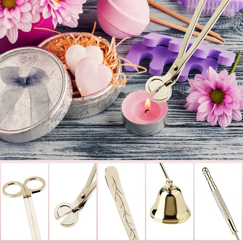 

Candle Wick Scissors Stainless Steel Candle Scissors Candle Extinguisher Secented Aromatherapy Trimmer Oil Lamp Candle Cover