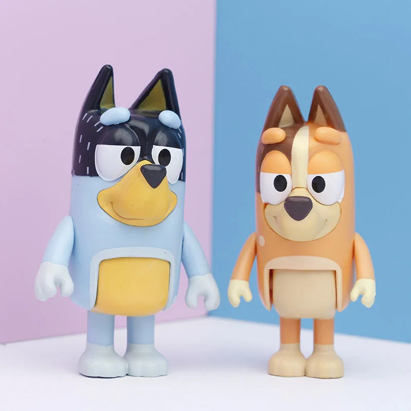 8 шт. фигурки героев мультфильма Bluey из ПВХ |