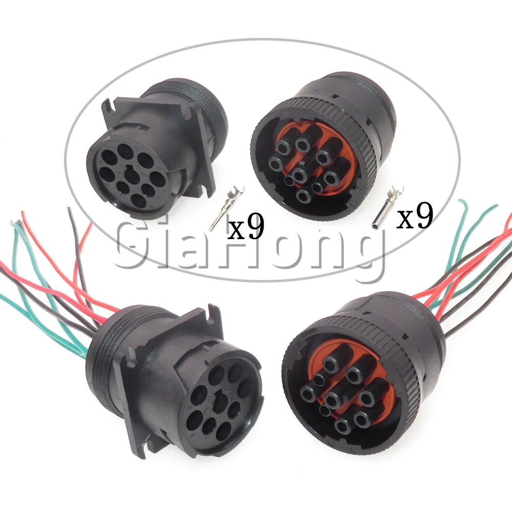 1 комплект, 9-сторонняя электрическая вилка для диагностики автомобиля