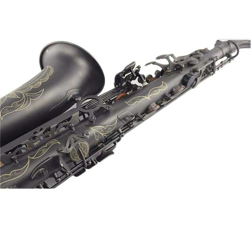 

High Quality Japan Brand SUZUKI Alto Saxophone E Flat Matte Black Musical Instruments Saxophone Professional Grade Encarved case