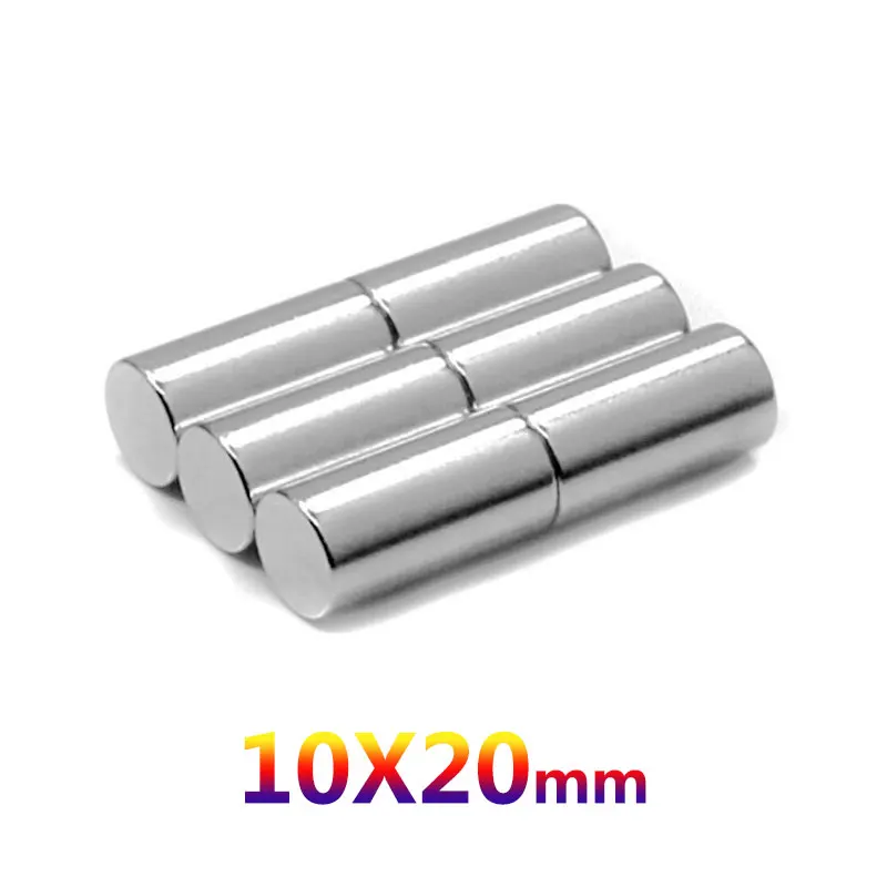 Супермощные магниты 10 х20 толстые Постоянные неодимовые Круглые мм 2/5/10/15/20/30 шт.