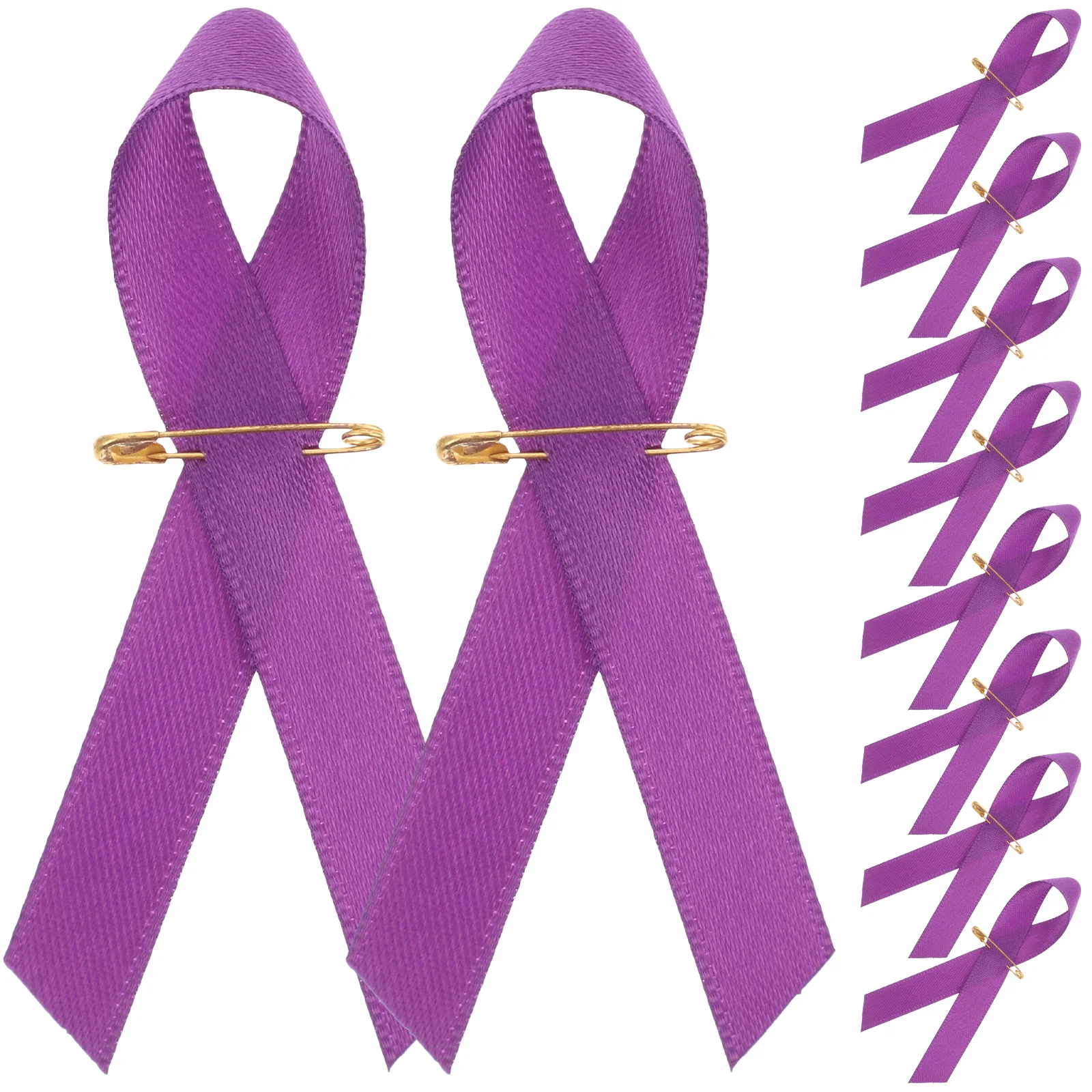 

Peace Breastpin Charity Ribbon Brooch Badge Bright Anti-violence Creative Purple