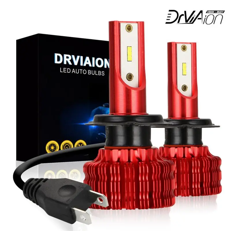 

Автомобильная фара Mini Size, 2 * H7, лампы головного света ближнего света/туманного света, яркая Замена 6500K, быстрая установка