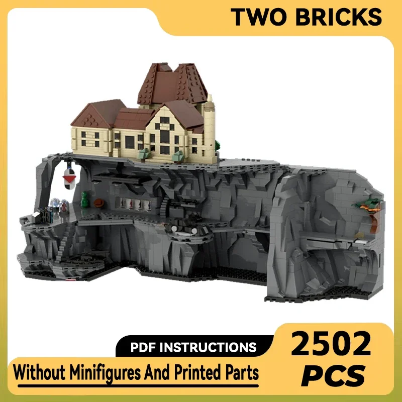 Популярная модель героев фильмов Moc строительные блоки микро бэтпещера и