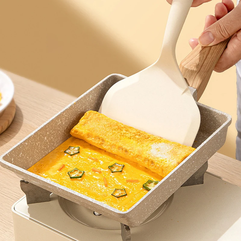 Силиконовая Лопатка С Широким Горлышком Для Антиклейкой Кухонной Утвари Tamago-Yaki