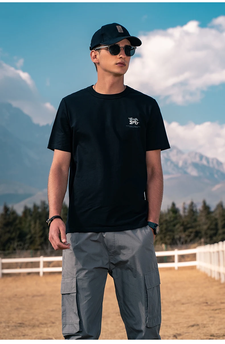 

Лето 7958, новинка 2022, модная повседневная Молодежная простая футболка с принтом и коротким рукавом